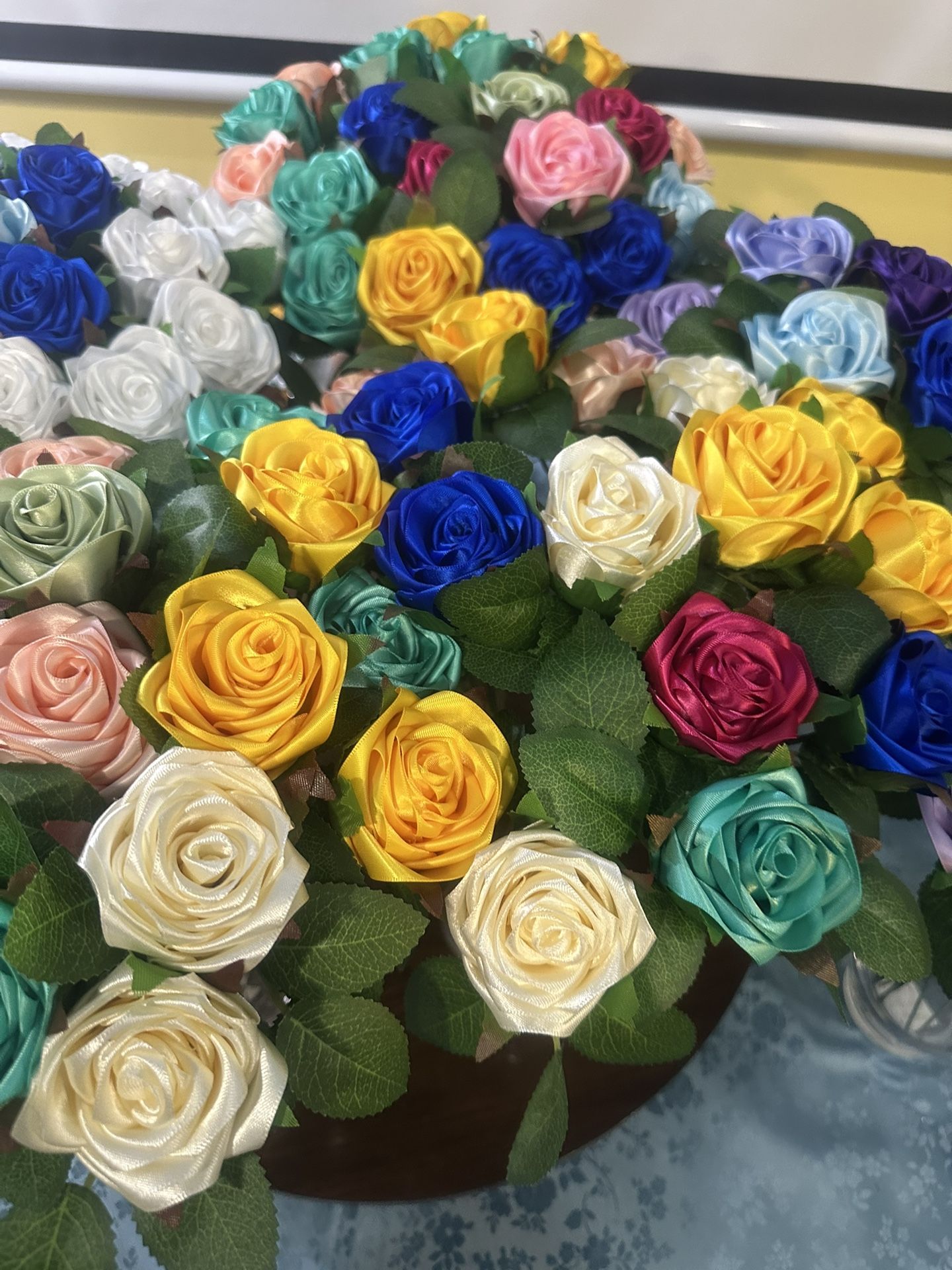 130  Ribbon Roses