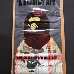 Bape shirt, Burberry, black, size medium