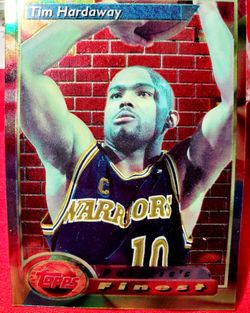 Tim Hardaway Topps Finest Refractor Card