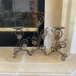 Candle Holders Set Of 3