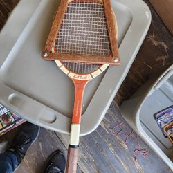 Red Devil Antique Tennis Racket 