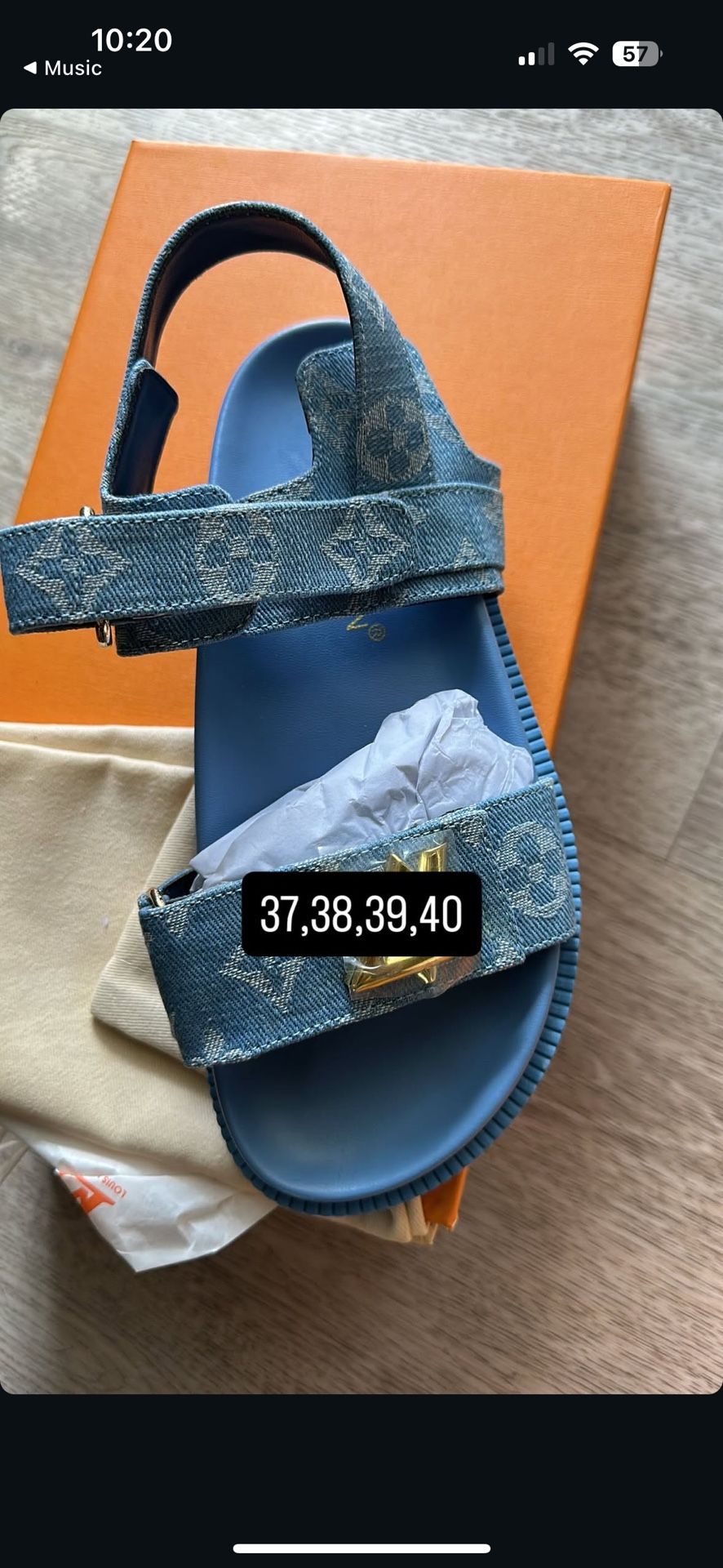 LV Sunset Flat Comfort Sandal