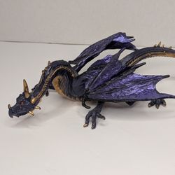 Safari Ltd Midnight Moon Dragon Purple Figure Winged Drake Fantasy Figure