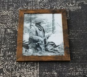 Framed Vintage Photo Print - WWII 442nd Regimental Japanese American Battle of the Bulge (8x10)