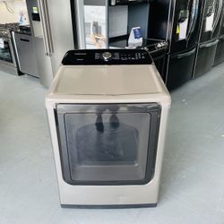 Samsung 7.4 Cu. Ft. Champagne Electric Dryer With Sensor Dry - DVE50TC RZ