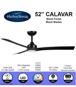 Harbor Breeze Calavar 52” ceiling fan  New unopened