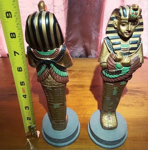Estate Sale Figures And Statues Of Egypt Pharoh Nefertiti Heka God Magic Greek Naxos Sphynx Sarcophagus