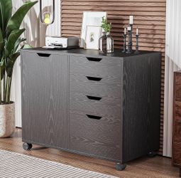 Printer Storage Wood Cabinet