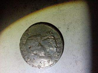 Antique Silver Coin with Portrait Design1993