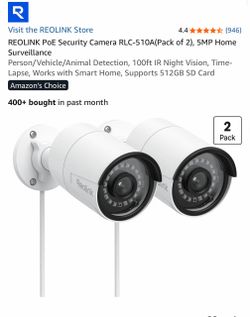 REOLINK security cameras (8 items)