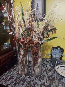 Par De Hermosos  Floreros En Exelentes Condiciones 