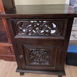 Beautiful Antique Bedside Table 