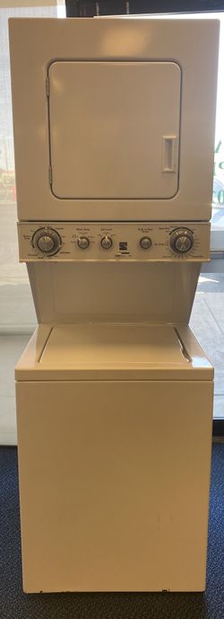 White Kenmore 24” Stacked Washing Machine and Electric Dryer Set *110V* (0-0039)