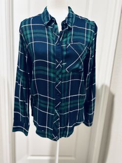 Arizona Plaid Button Down Shirt - S