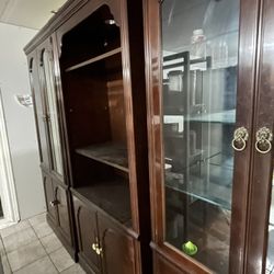 Glass Cabinet Set 