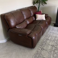 Leather Double Recliner 