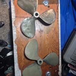 Columbia Hydrojet 3 Blade Brass Propeller 