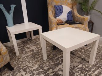 Set of 2 IKEA end tables / side tables / bedside nightstand