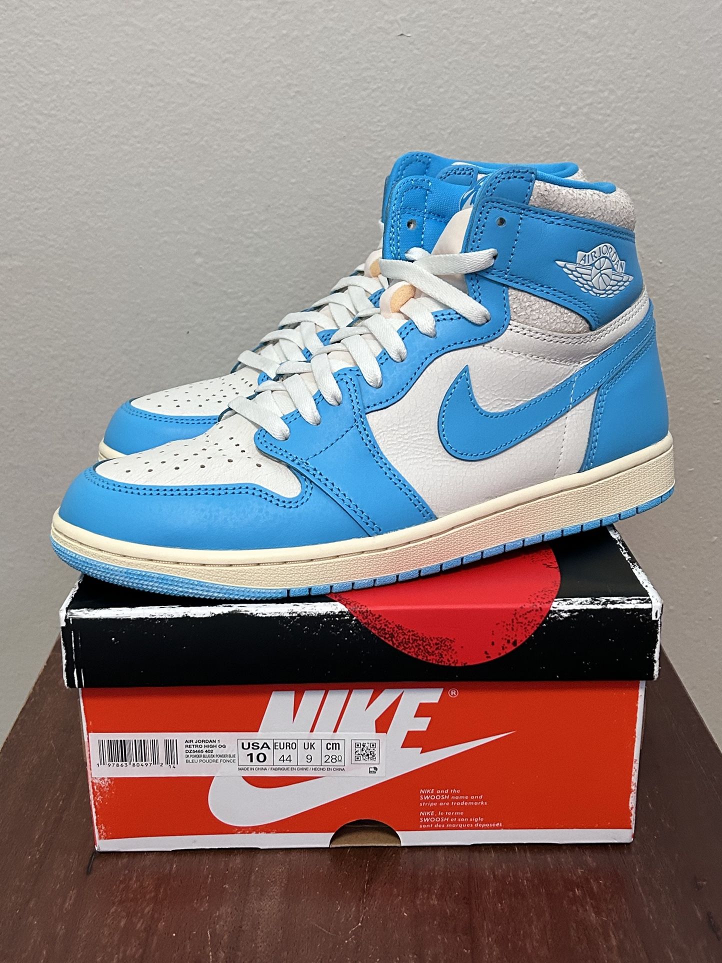 Jordan 1 UNC Reimagined Size 10