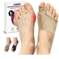Bunion Corrector Sleeve Toe Alignment Brace Gel Pad Adjustable XL