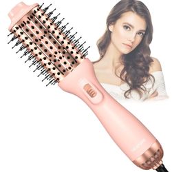 NEXPURE Hair Dryer Brush, Pink 4 in 1 Blow Dryer Comb