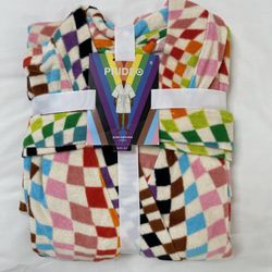 Pride Target Bathrobe Checked Rainbow Small