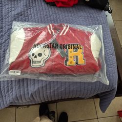 Rockstar Original Red Skull Varsity Jacket NEW w/ tags streetwear”