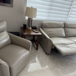Leather Sofa Set