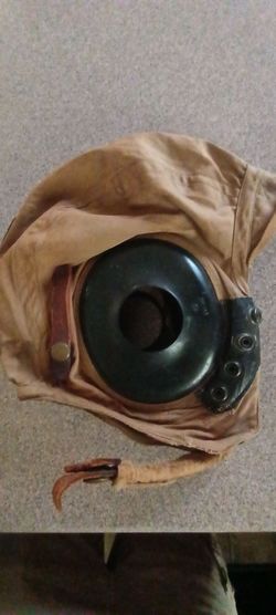 Antique USAF WW11 "ORIGINAL" PILOT HELMET/AN-15 Nylon Bomber