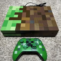 Xbox ONE S Minecraft Edition Console & Creeper Controller