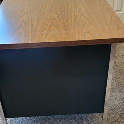 Metal & Wood Desk