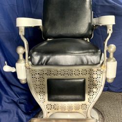 Rare Antique Koch's & Sons Barber Chair (Early 1900s) - Fully Functional
