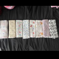 Baby Girl Swaddles/ Receiving Blanket $5 each 