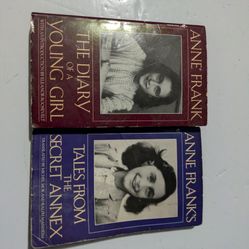 Anne Frank Books Vintage Pair (2) , Fair Condition 
