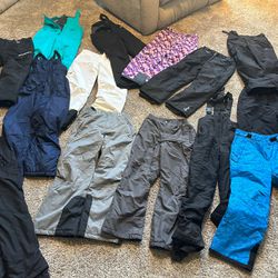 Girls And Boys, men/women Winter Coats And Snow Pants *Youth Size 14/16, 12/14(1-2 Pieces)