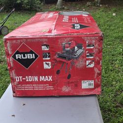 RUBI | Cortador eléctrico transportable DT-10IN Max | Sierra ingletadora para cortar gres, azulejos