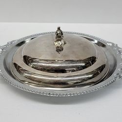 Vintage, Entrée Server Consists Of Silver-Plated Cover & Stainless Steel Serving Dish