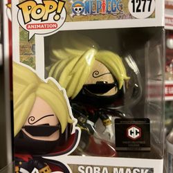 Funko POP! Sanji Soba Mask #1277 Chalice Collectibles Exclusive ONE PIECE Anime Straw Hats