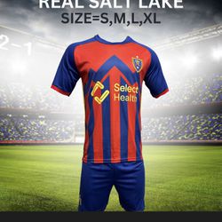 Unbranded Real Salt Lake Soccer Team Uniform Red Size S/M/L/XL