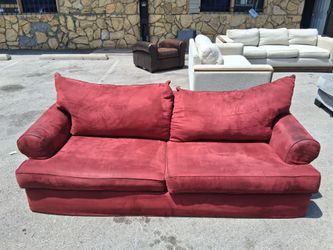 Red Couch! Delivery Available!