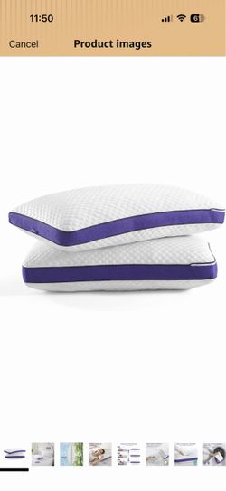 BPC Shredded Memory Foam Pillows King Size, Cooling Bed Pillows for Sleeping, Adjustable Firm Soft Support for Side Back Stomach Sleepers, Hypoallerge