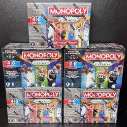 Lot of 5 New Sealed 2024-25 Monopoly Prizm NBA Blaster Boxes