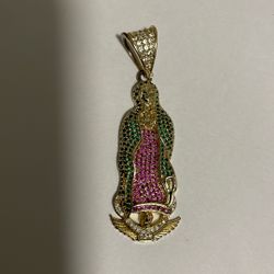 Gold Played virgen de guadalupe 