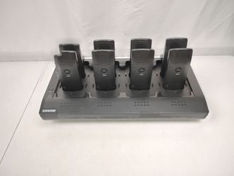 Shure MXWNCS8 8-Port Charging Station with x8 MXW6/C Z10 Transmitter Microphones