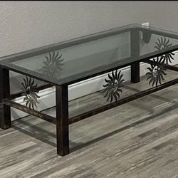 custom glass coffee table