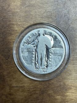 1927 Standing Liberty Quarter. 90% Silver   Cf