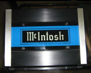McIntosh MC420 high end car audio amplifier.