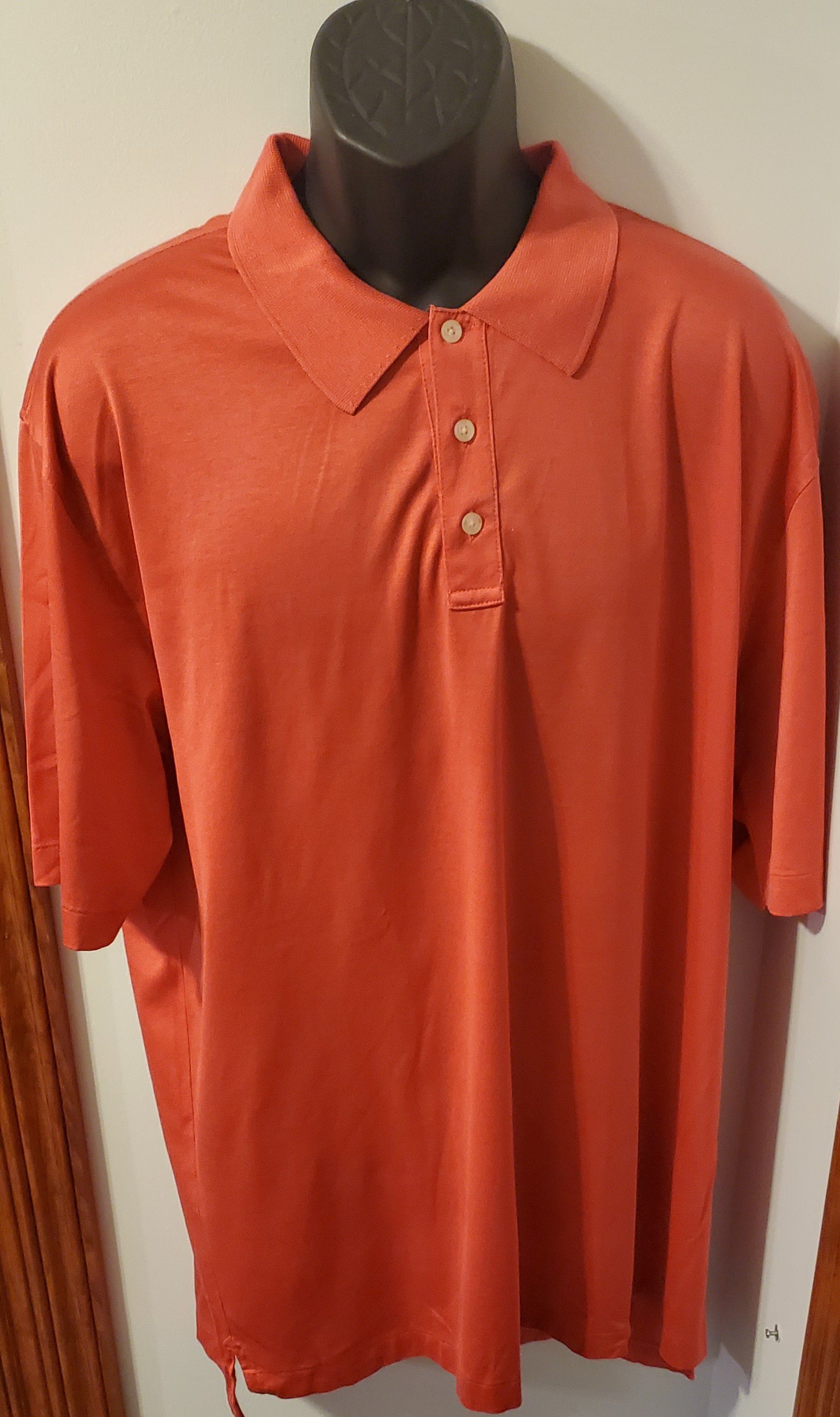 Brooks Brothers Salmon Colored Collared Short Sleeve Polo Shirt