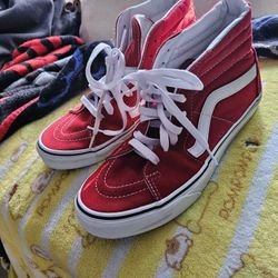 Red Vans High Top