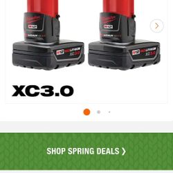 Milwaukee M12  Batteries 